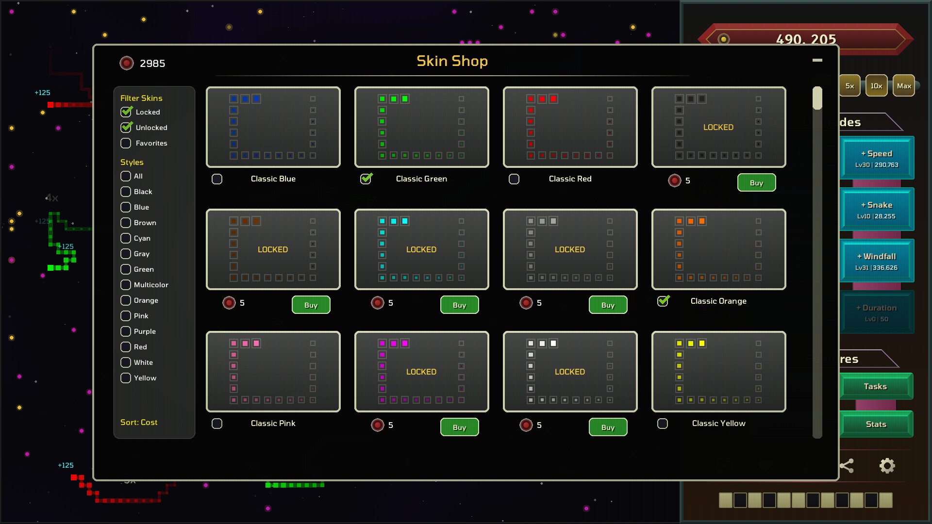 Auto Snakes in Outer Space screenshot 7