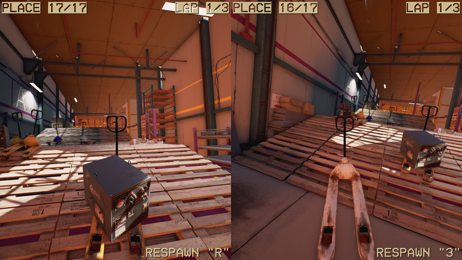 《手动叉车竞速/Pallet Jack Racing》