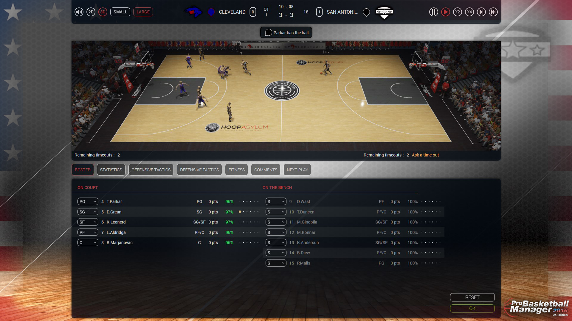 Pro Basketball Manager 2016 - US Edition screenshot 1