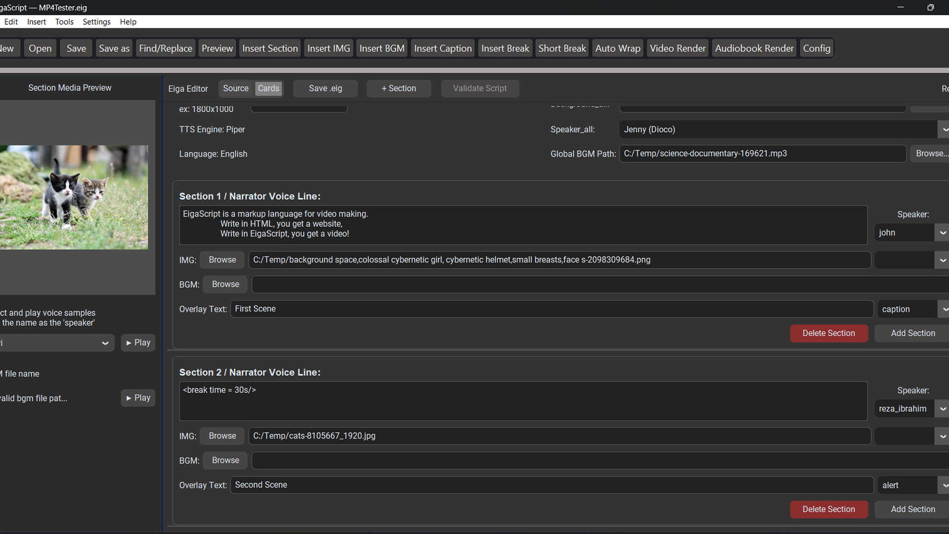 EigaScript: Script-Based Video/Audiobook Maker screenshot 5