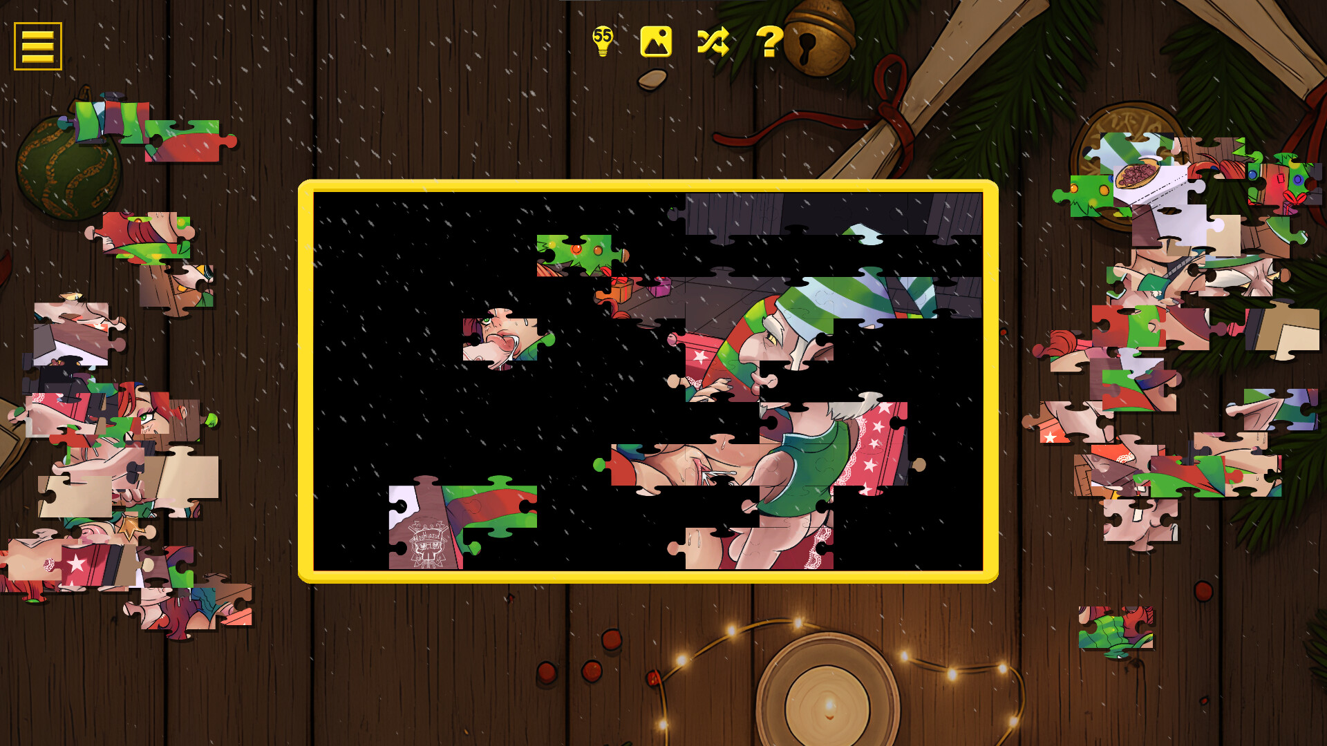 Naughty Christmas Jigsaw screenshot 5