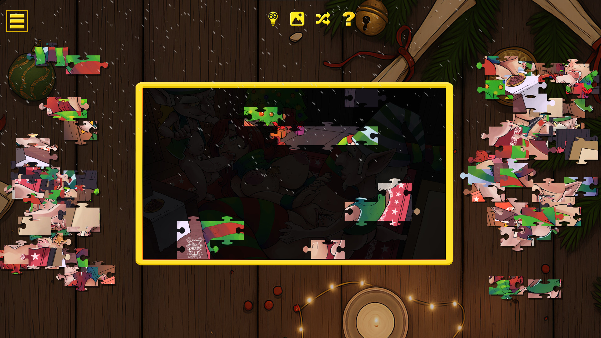 Naughty Christmas Jigsaw screenshot 8