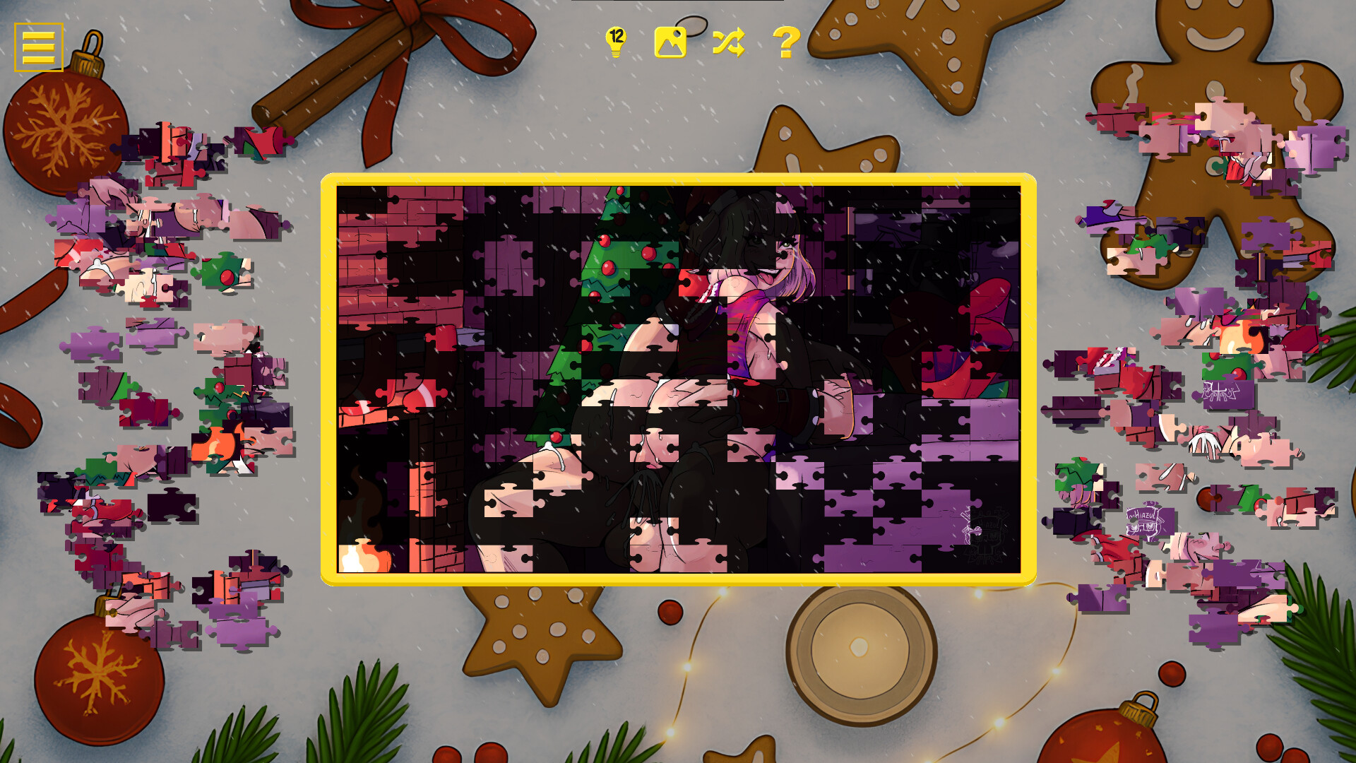 Naughty Christmas Jigsaw screenshot 3