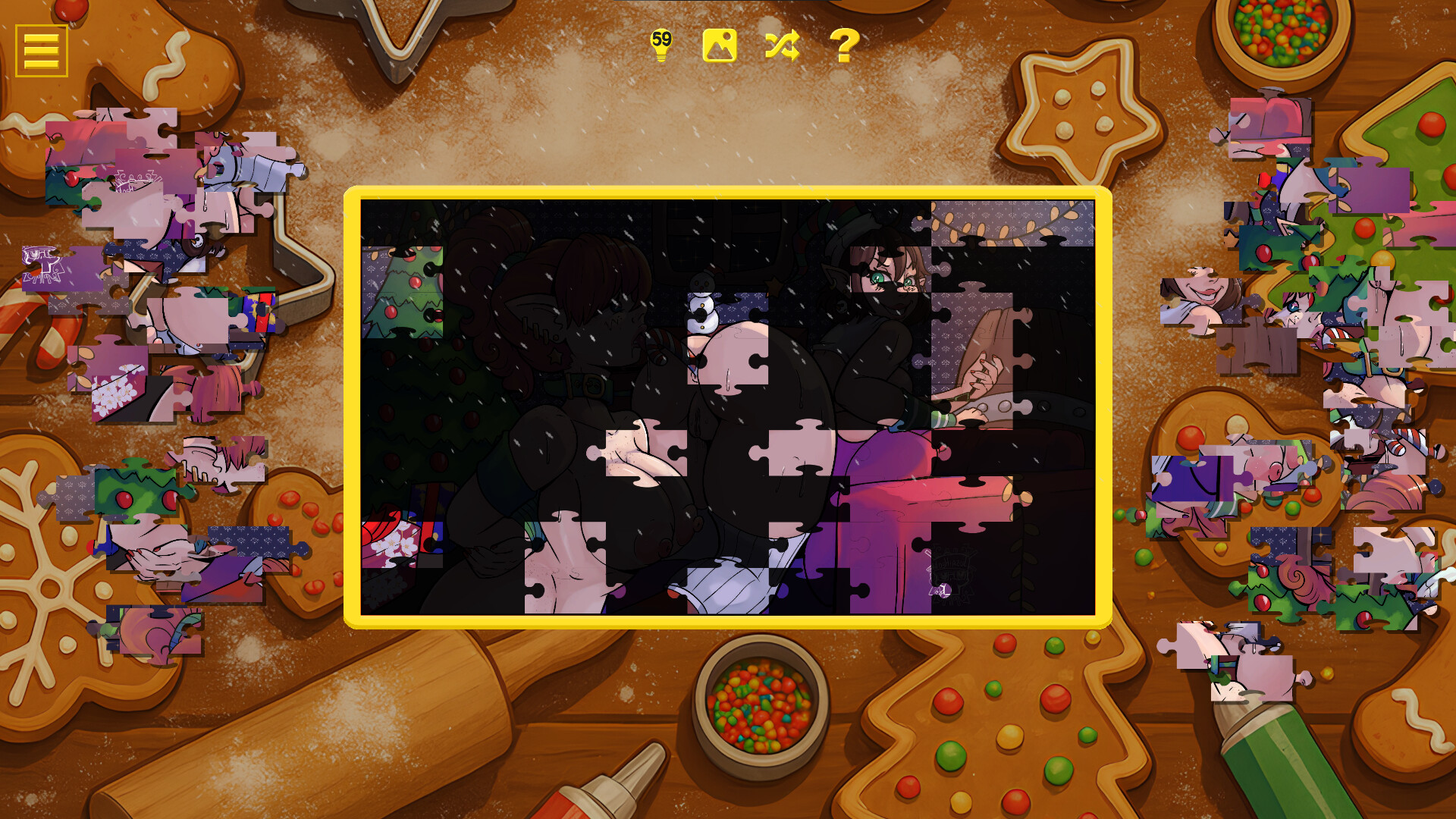 Naughty Christmas Jigsaw screenshot 2
