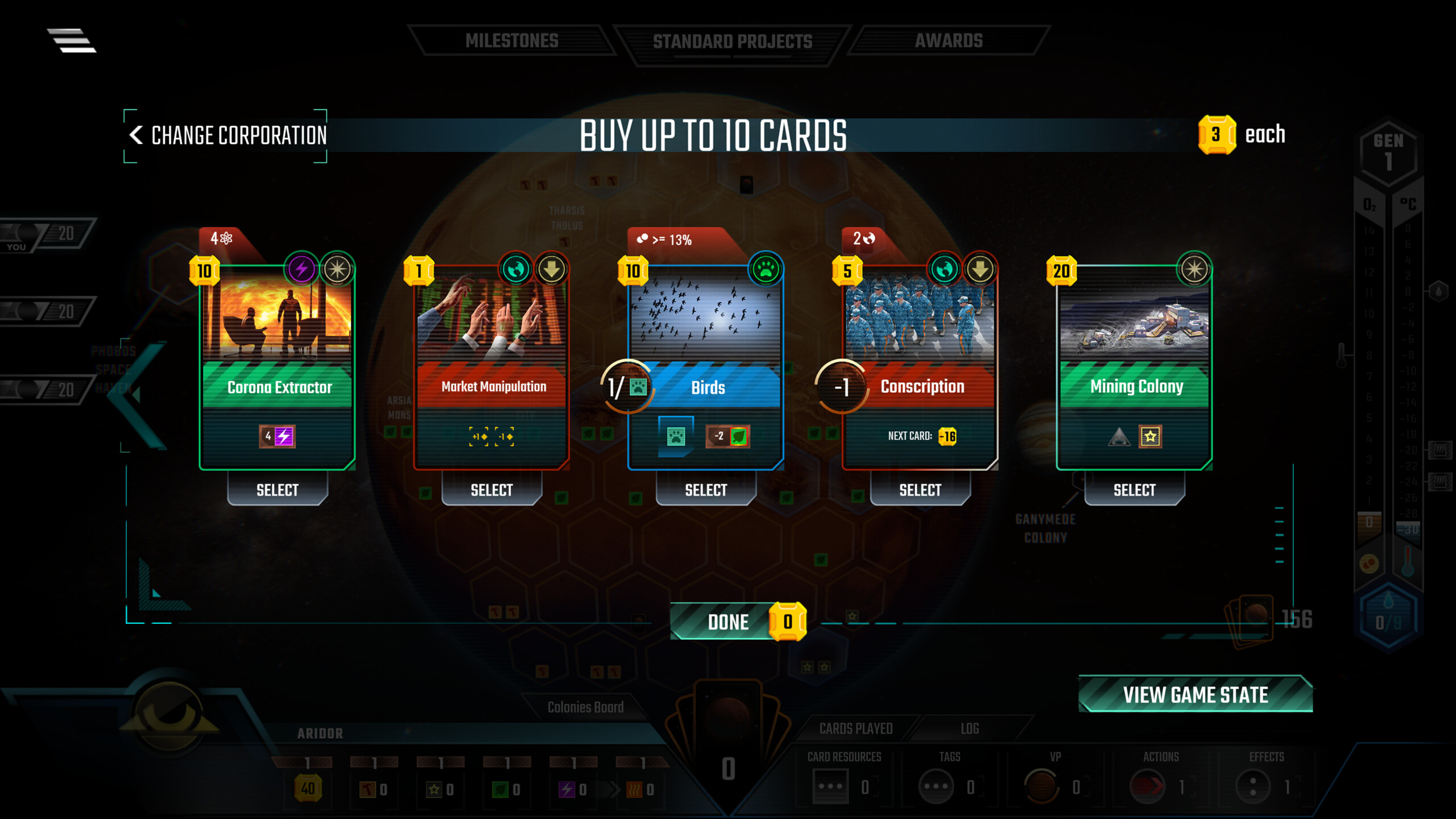 Terraforming Mars - Colonies screenshot 2