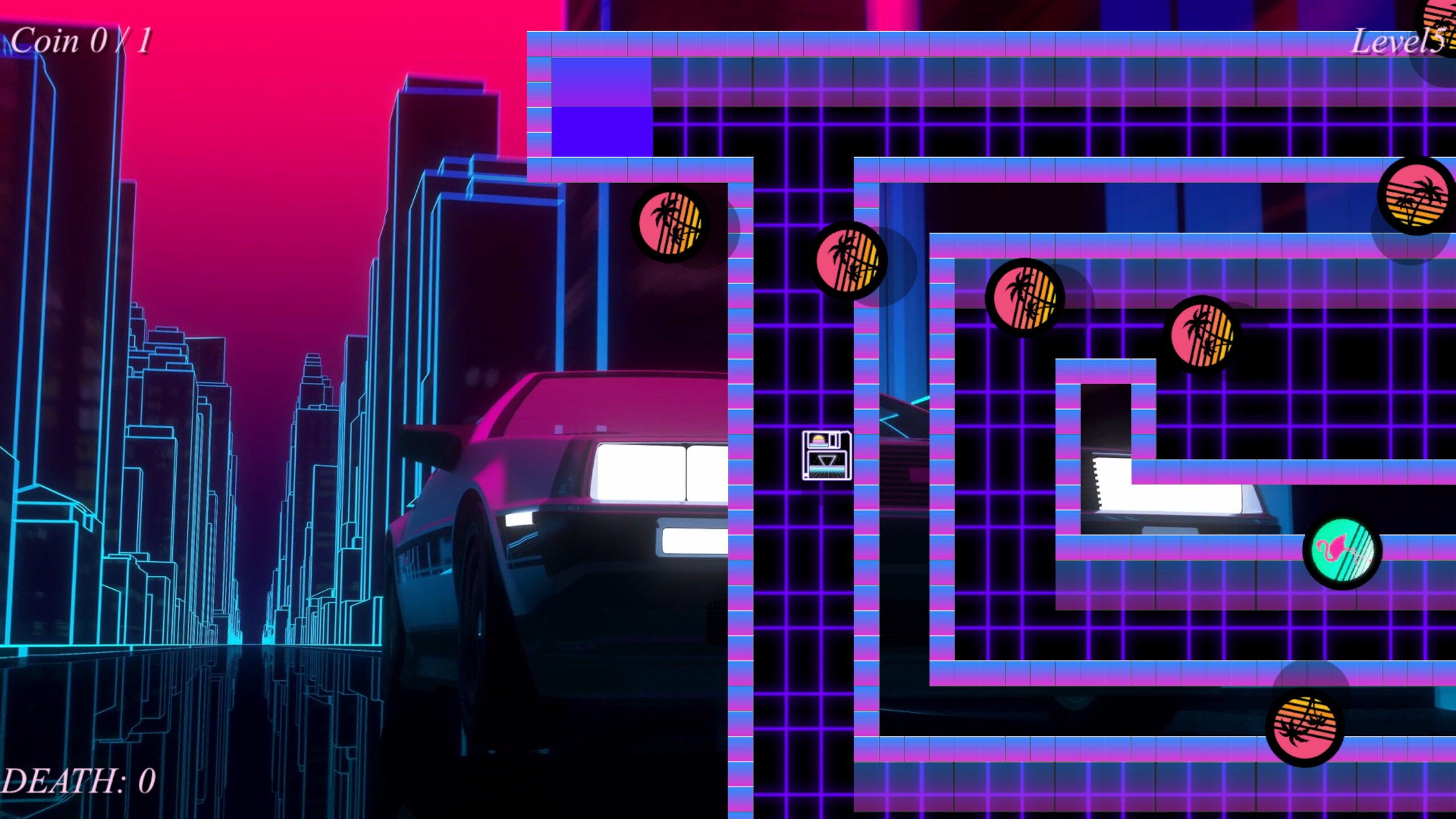 Vaporwave Hardest Game - Retrowave Edition screenshot 5