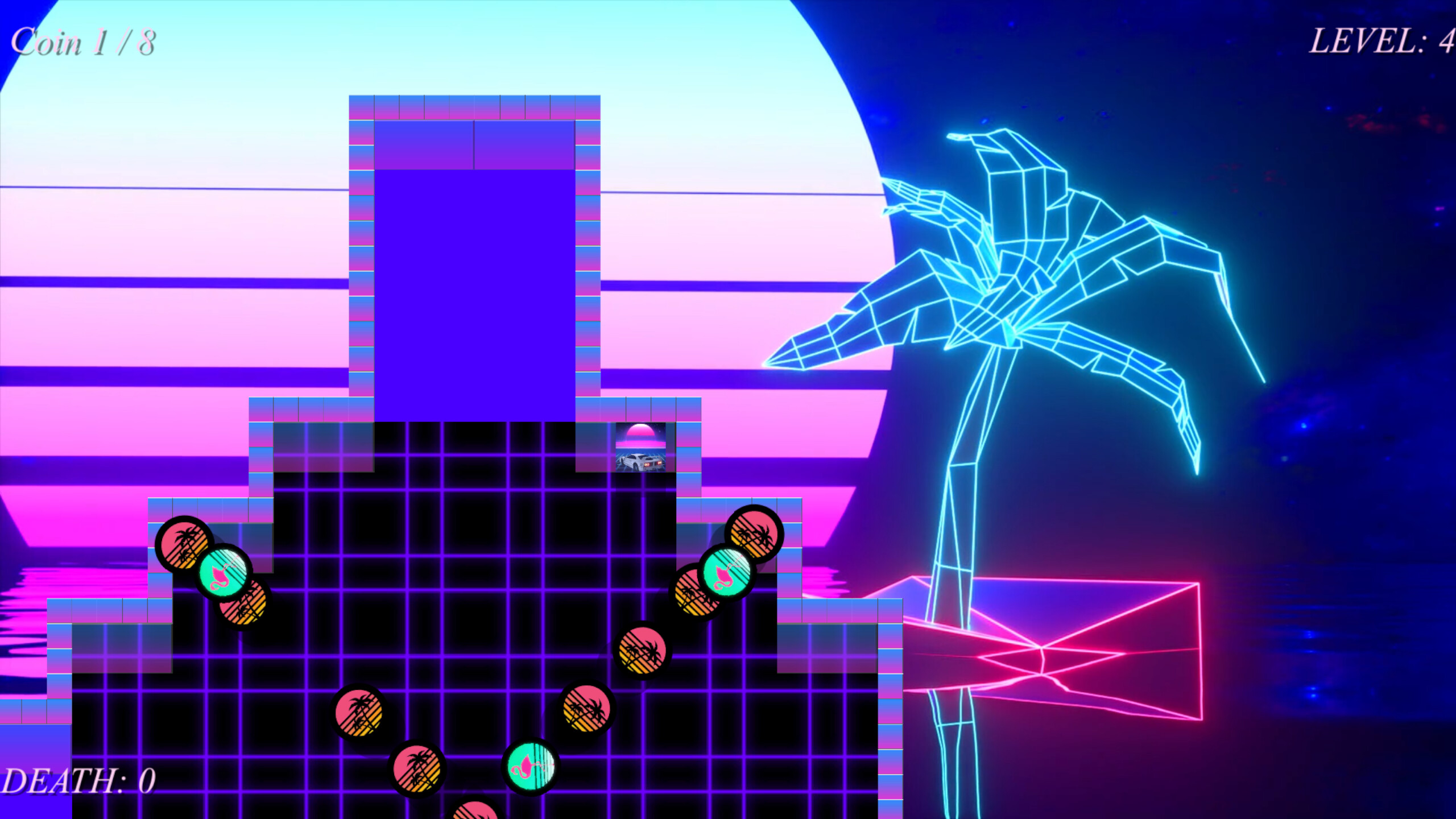 Vaporwave Hardest Game - Retrowave Edition screenshot 4