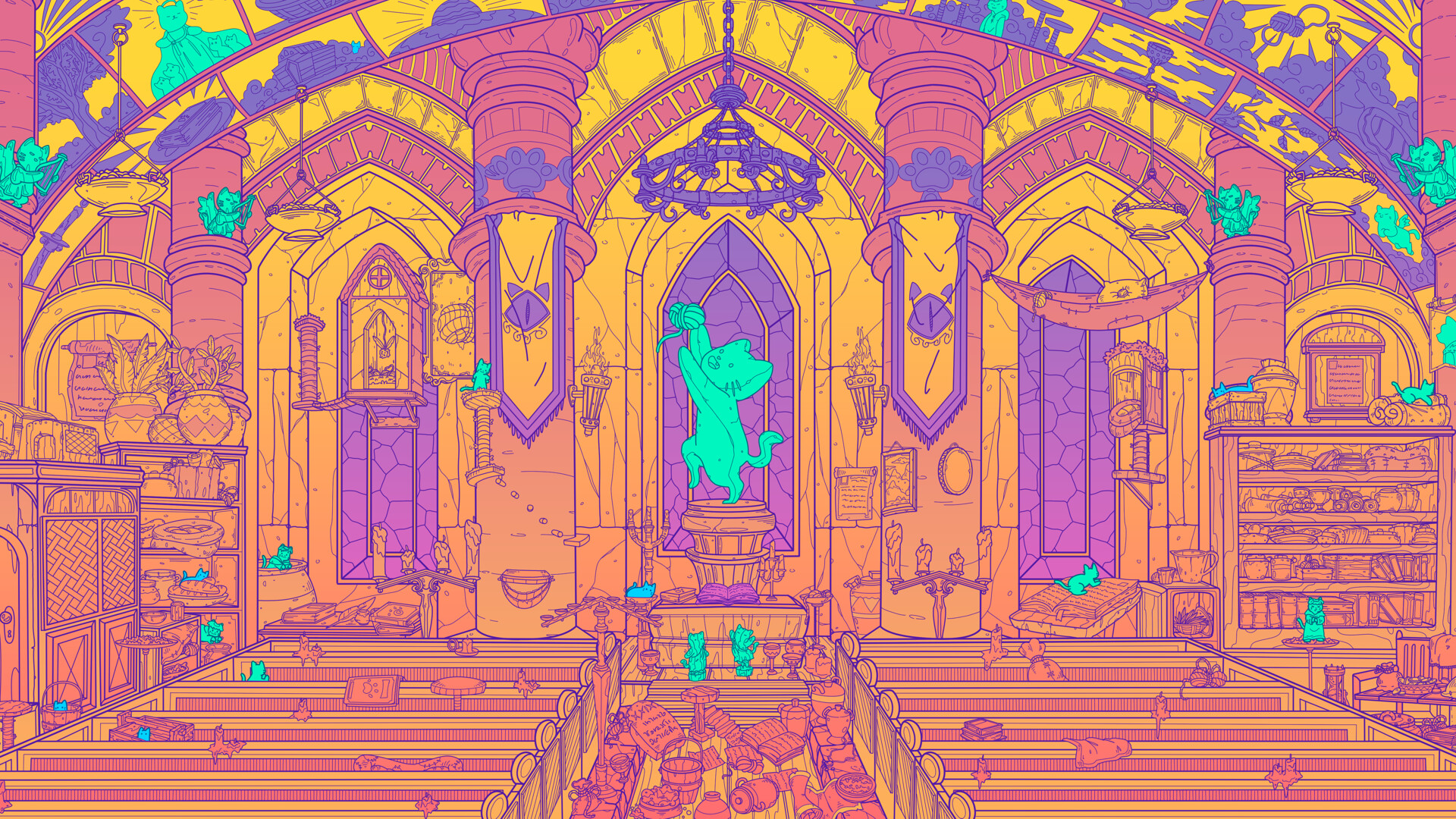 Flats Full of Cats: Gold & Candles screenshot 2