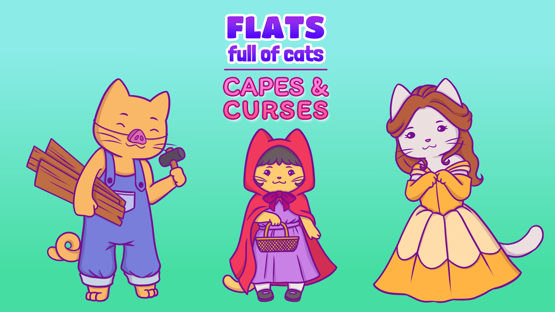 Flats Full of Cats: Capes & Curses screenshot 1