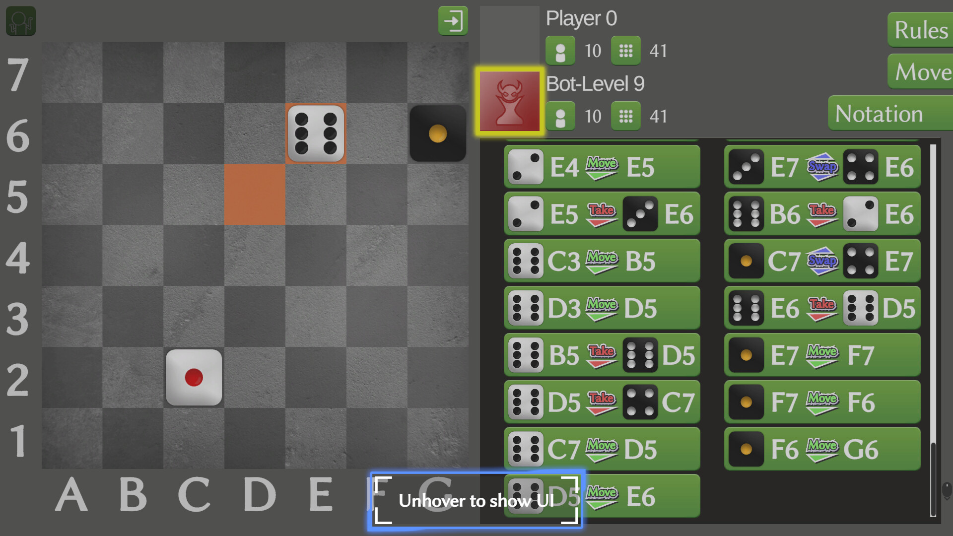Dice chess screenshot 3