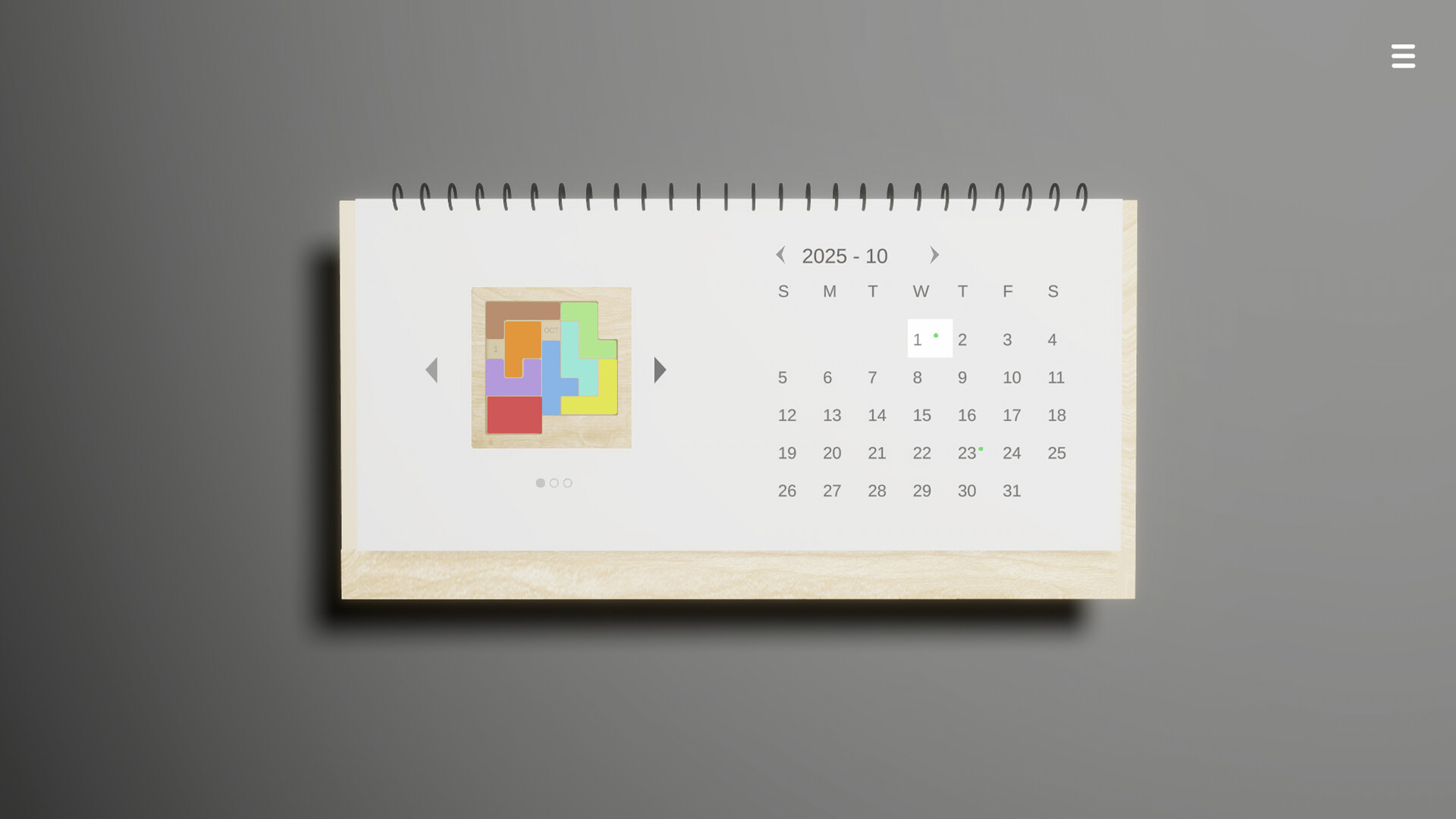 Calendar Puzzle screenshot 5