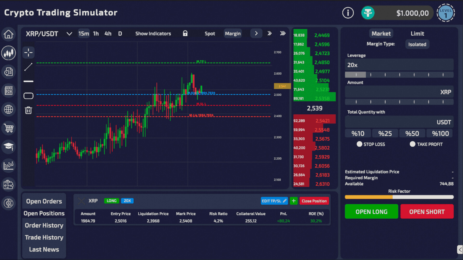 Crypto Trading Simulator screenshot 5