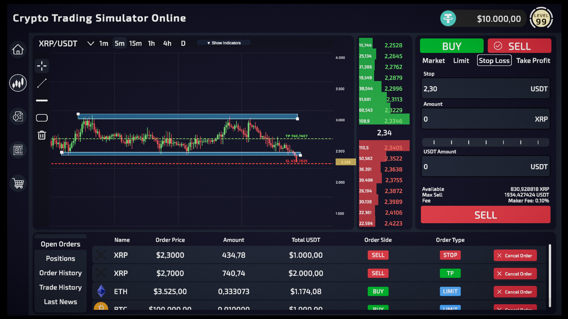 Crypto Trading Simulator screenshot 7