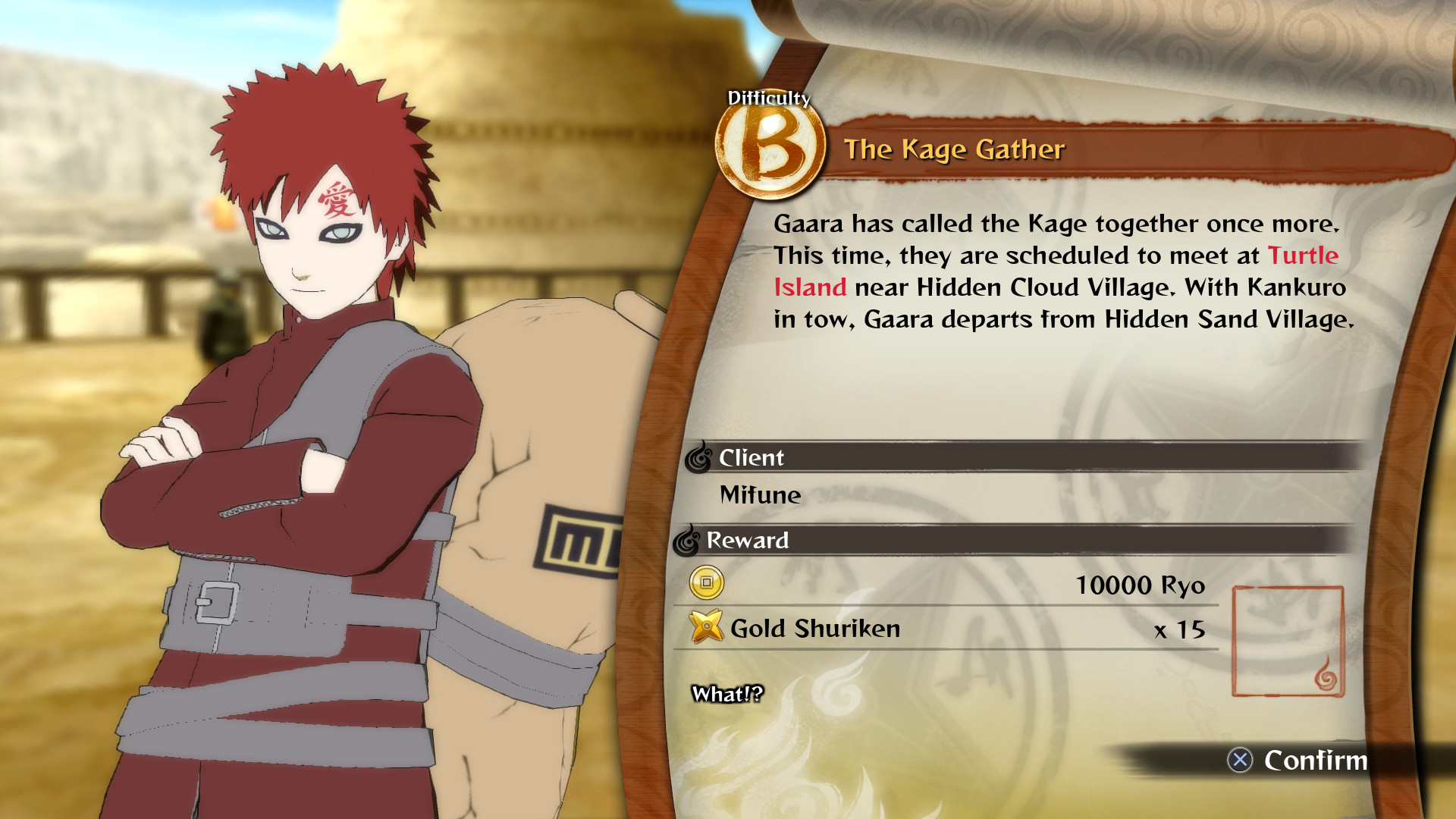 NARUTO SHIPPUDEN: Ultimate Ninja STORM 4 -Gaara's Tale Extra Scenario Pack screenshot 1