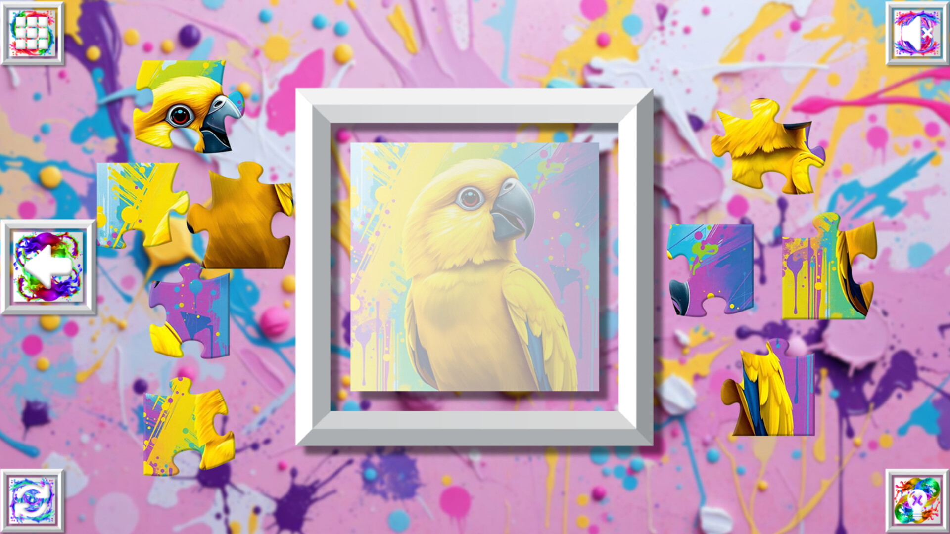 Color Splash: Parrots screenshot 1