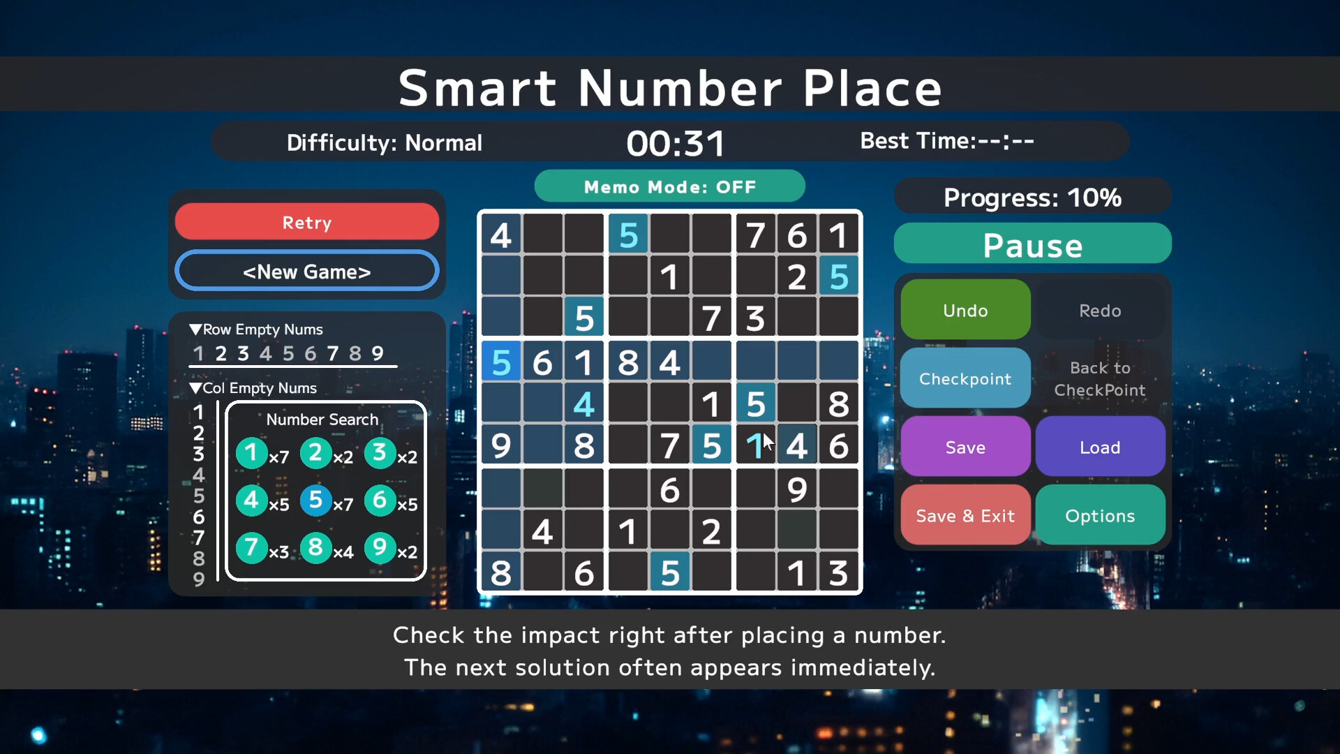 Smart Number Place screenshot 4