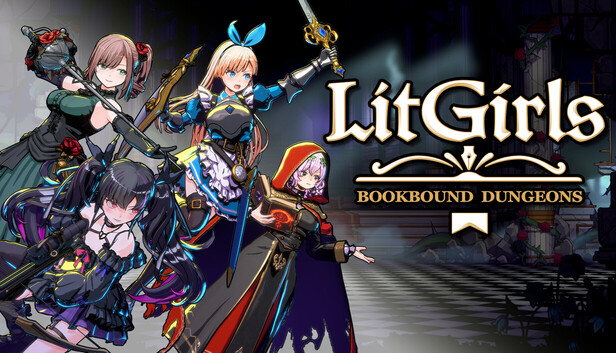 LitGirls Bookbound Dungeons official Steam capsule artwork