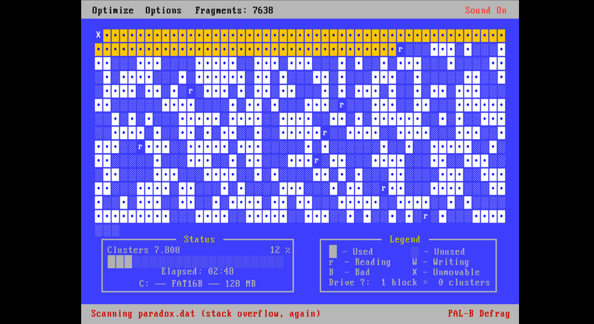Idle Defragmenter 95 screenshot 2