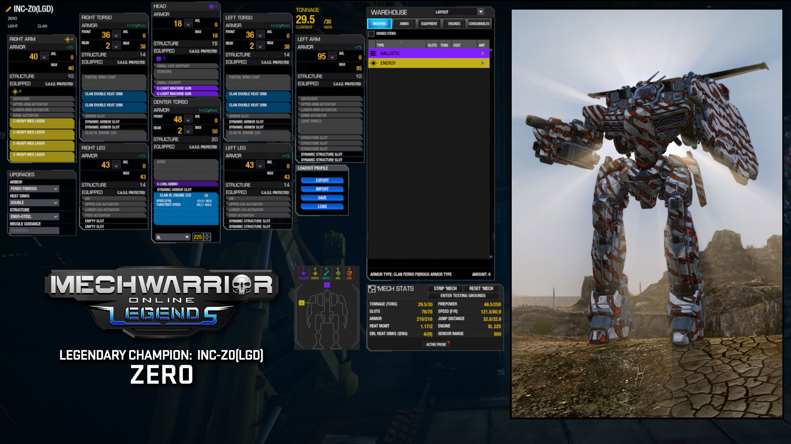 MechWarrior Online™ - Zero Legendary Mech Pack screenshot 2