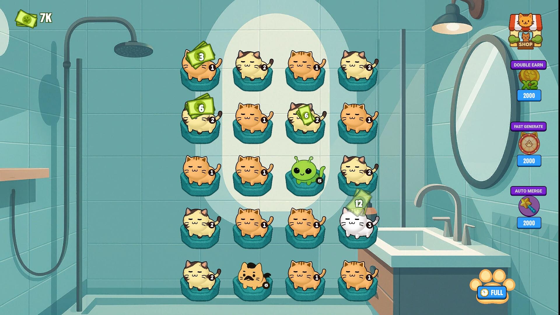 Merge Cats Idle Evolution screenshot 1