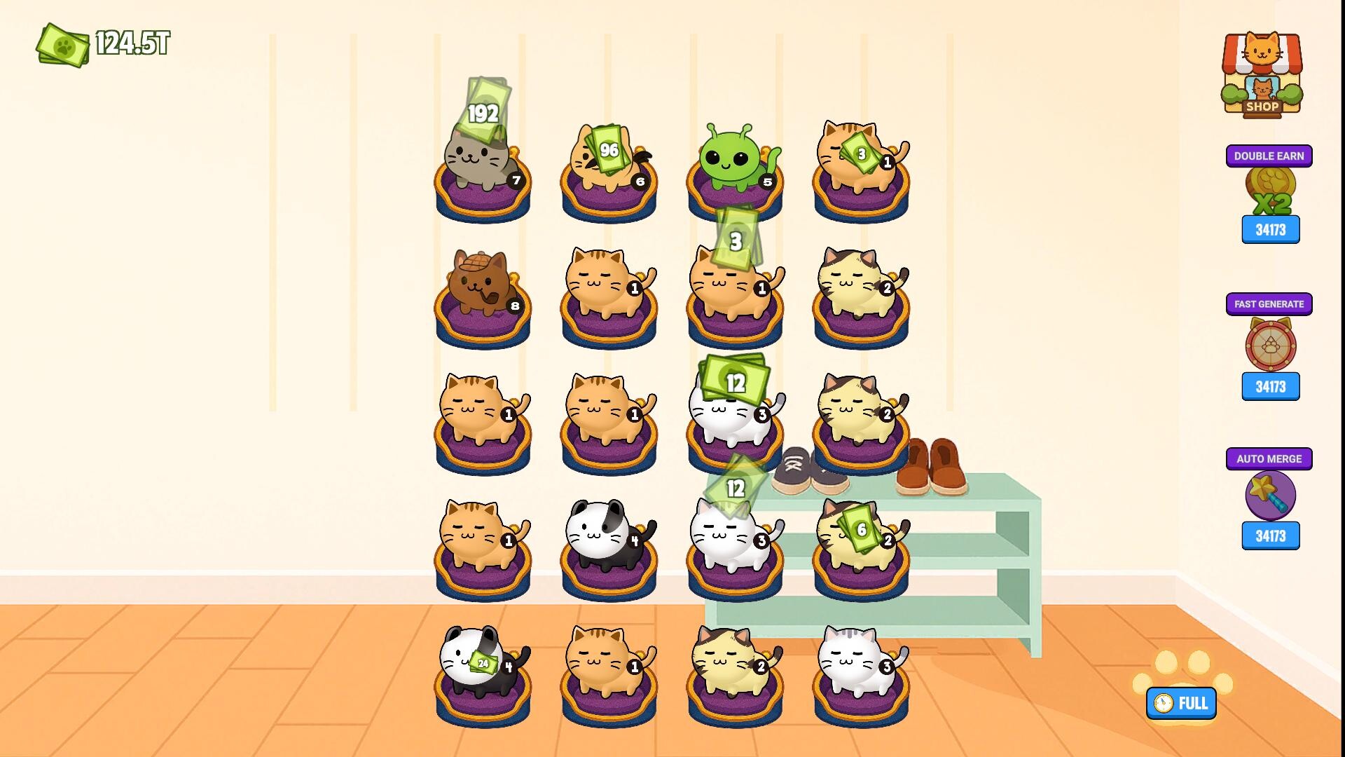 Merge Cats Idle Evolution screenshot 2