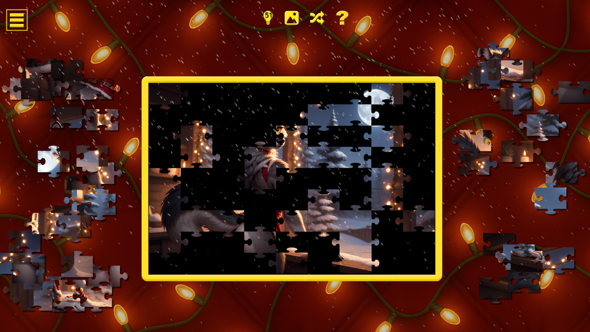 Furry Christmas Temptation – Naughty Jigsaw screenshot 9
