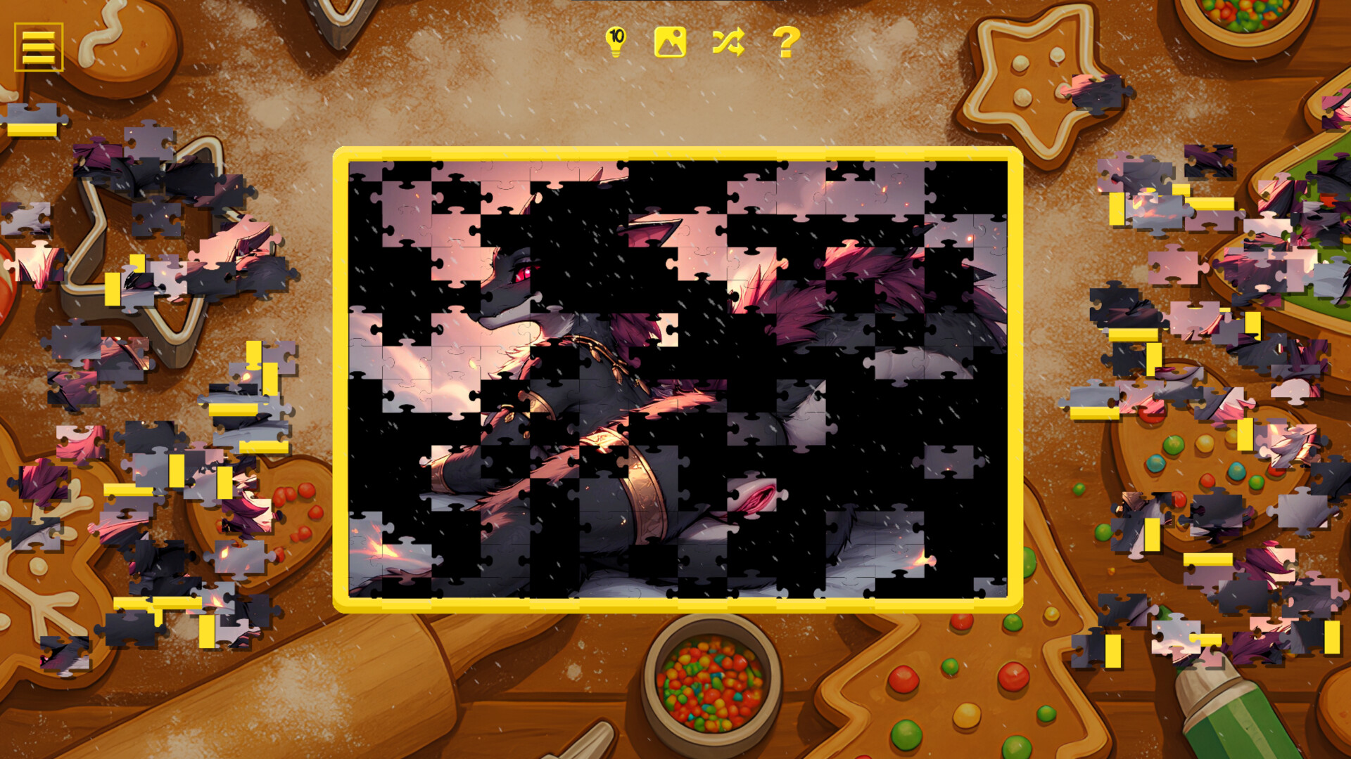 Furry Christmas Temptation – Naughty Jigsaw screenshot 8