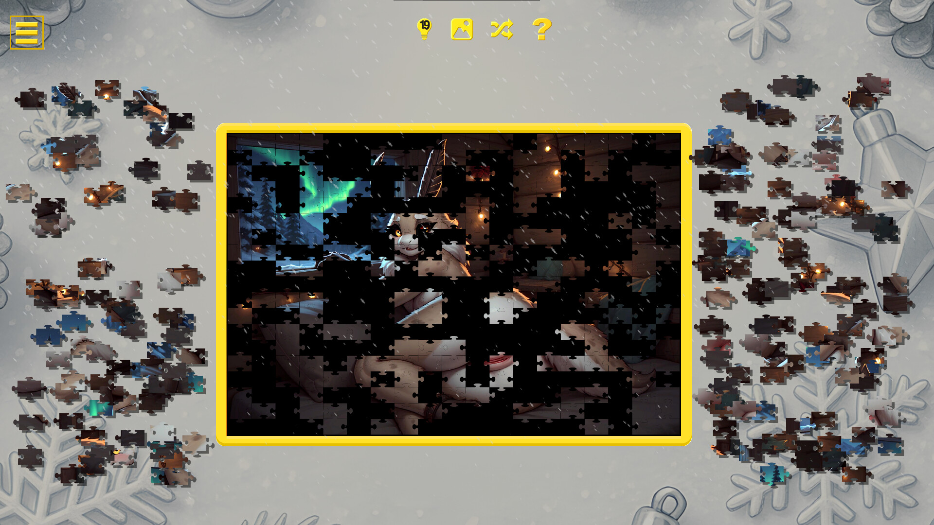 Furry Christmas Temptation – Naughty Jigsaw screenshot 6