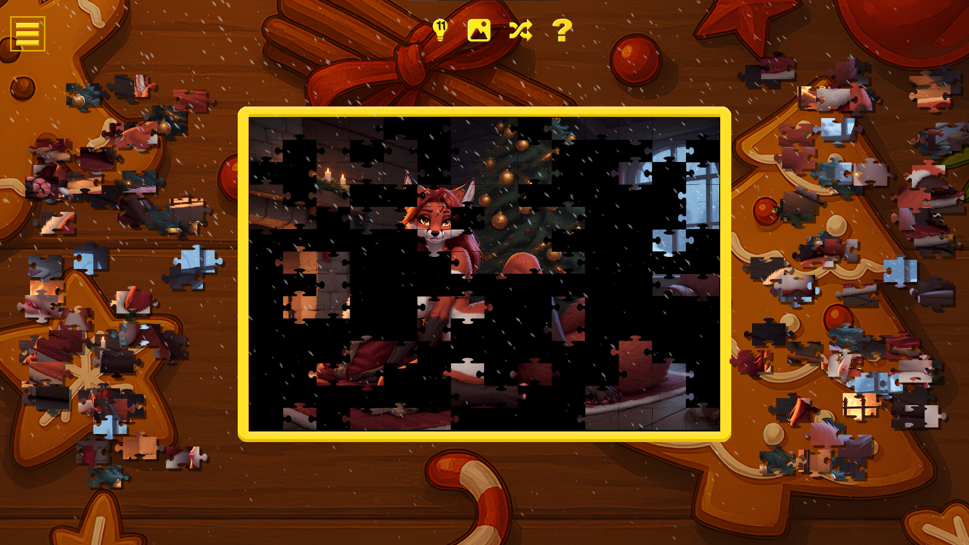 Furry Christmas Temptation – Naughty Jigsaw screenshot 13