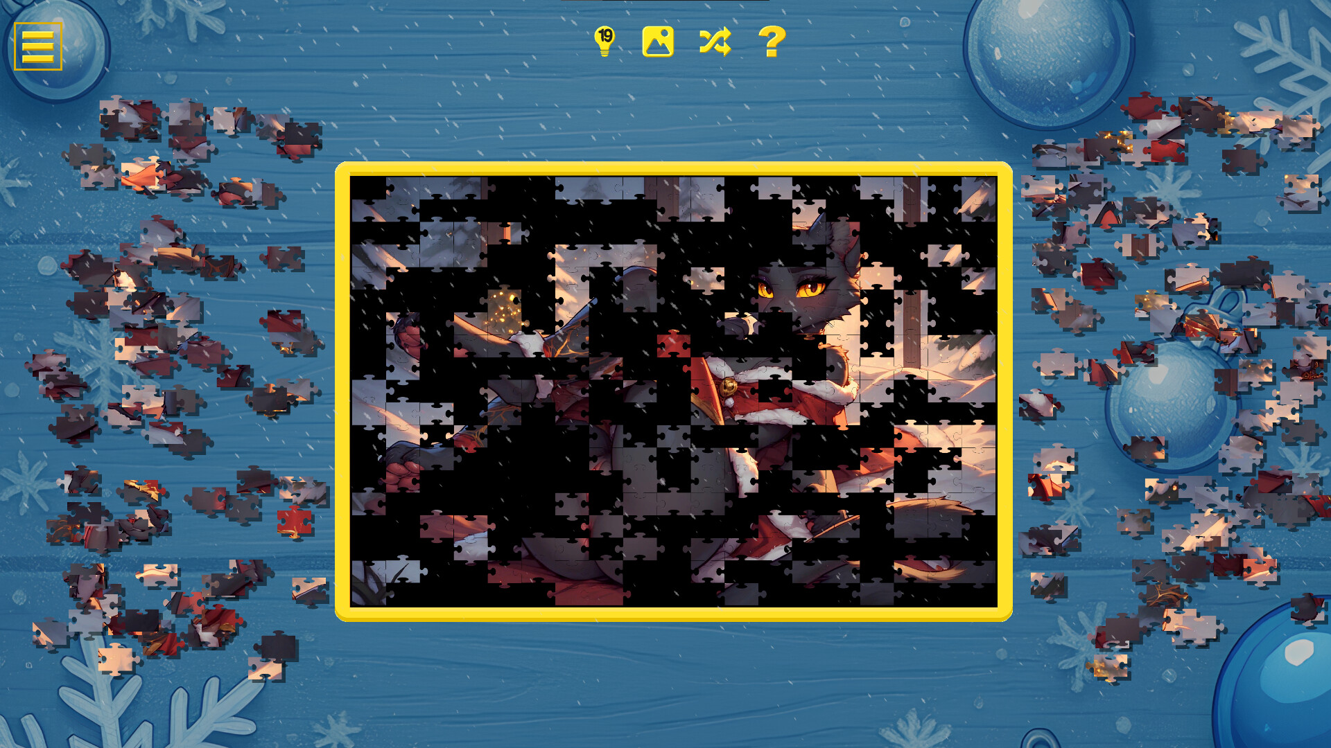 Furry Christmas Temptation – Naughty Jigsaw screenshot 5