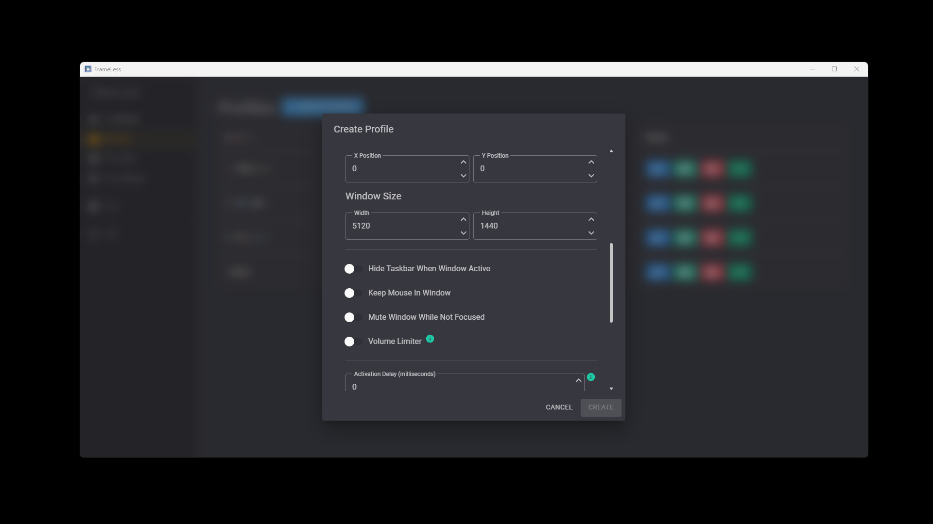 FrameLess: A Borderless & Ultrawide Helper screenshot 5