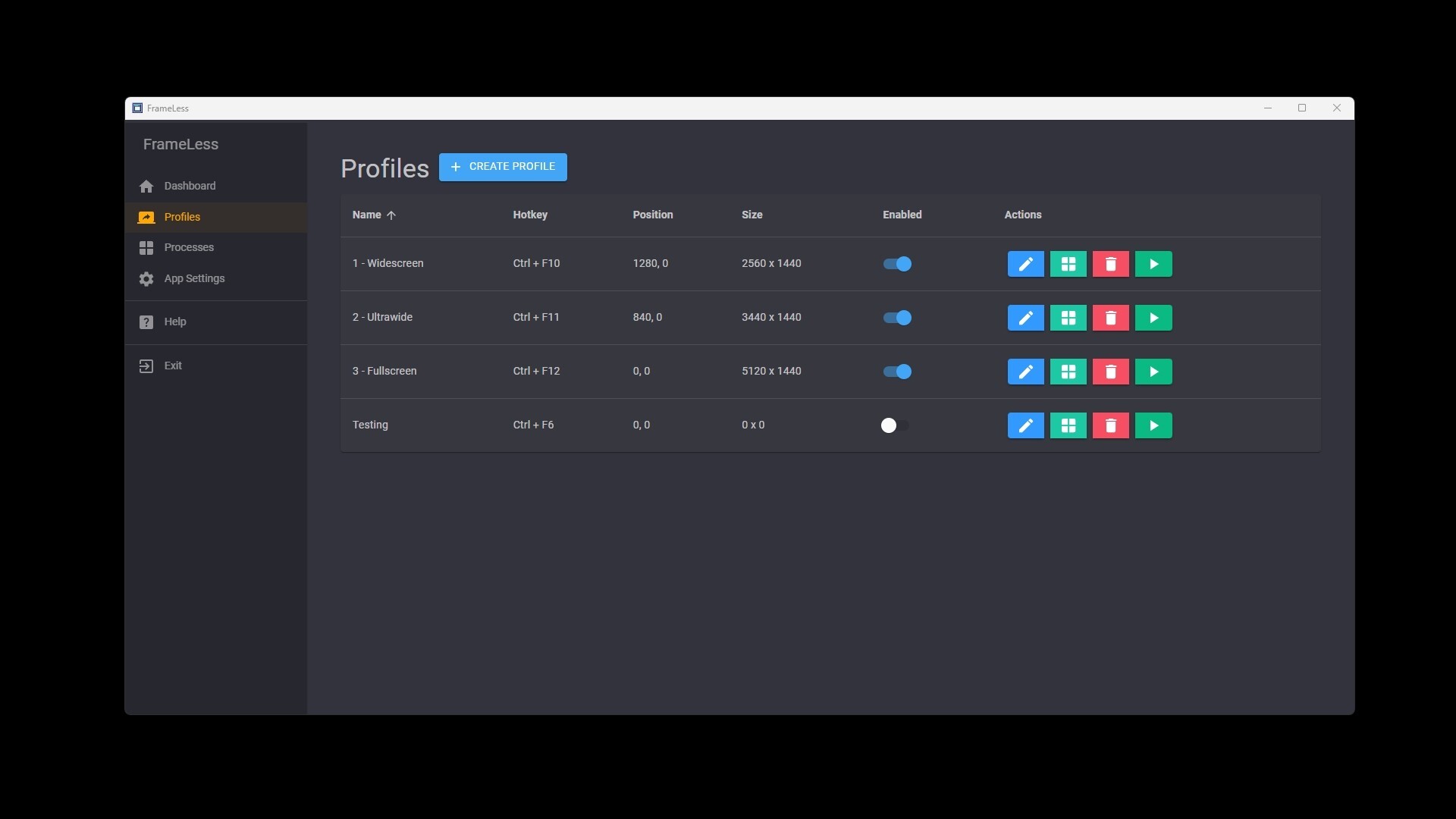 FrameLess: A Borderless & Ultrawide Helper screenshot 1