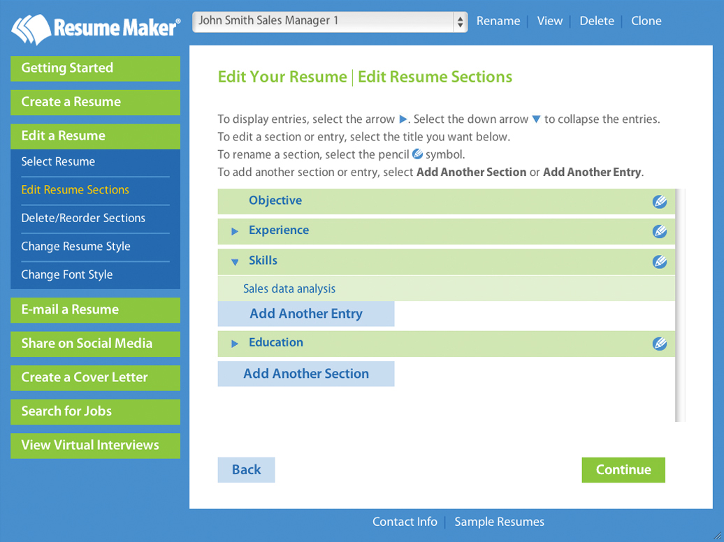 Resume Maker® for Windows screenshot 3
