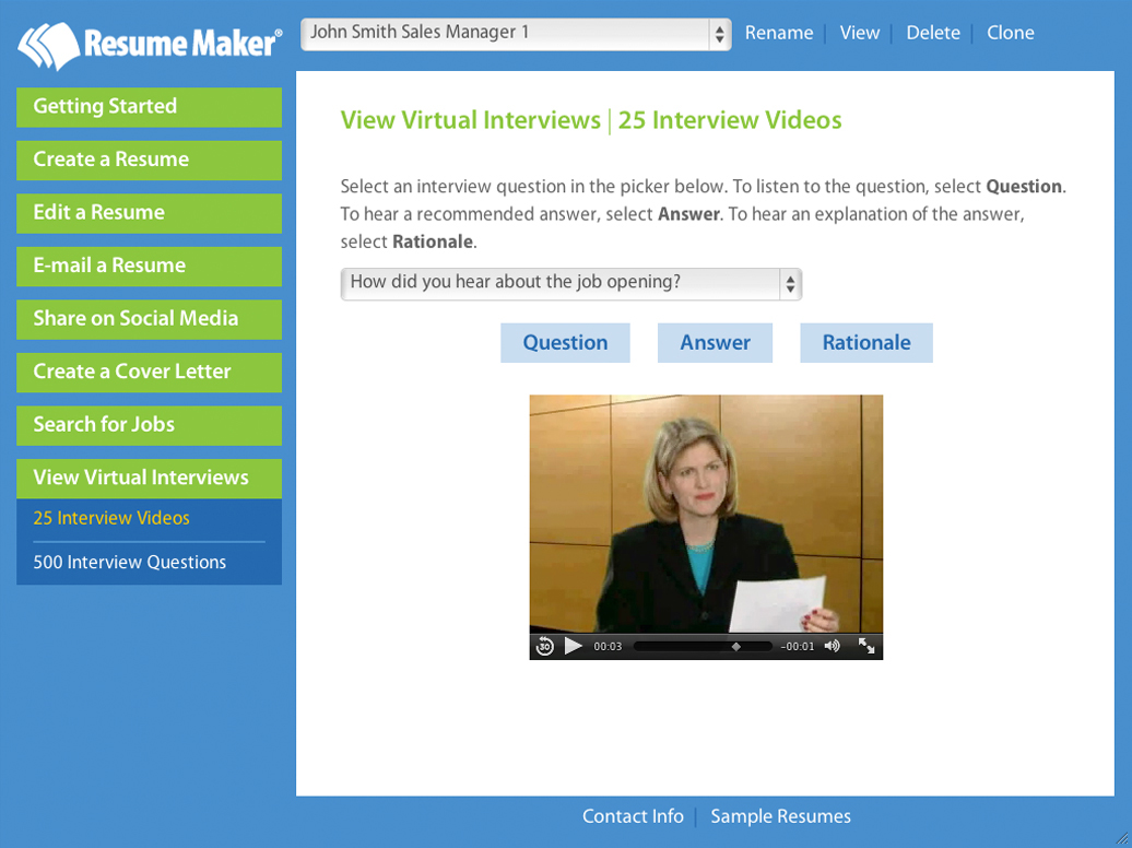 Resume Maker® for Windows screenshot 5