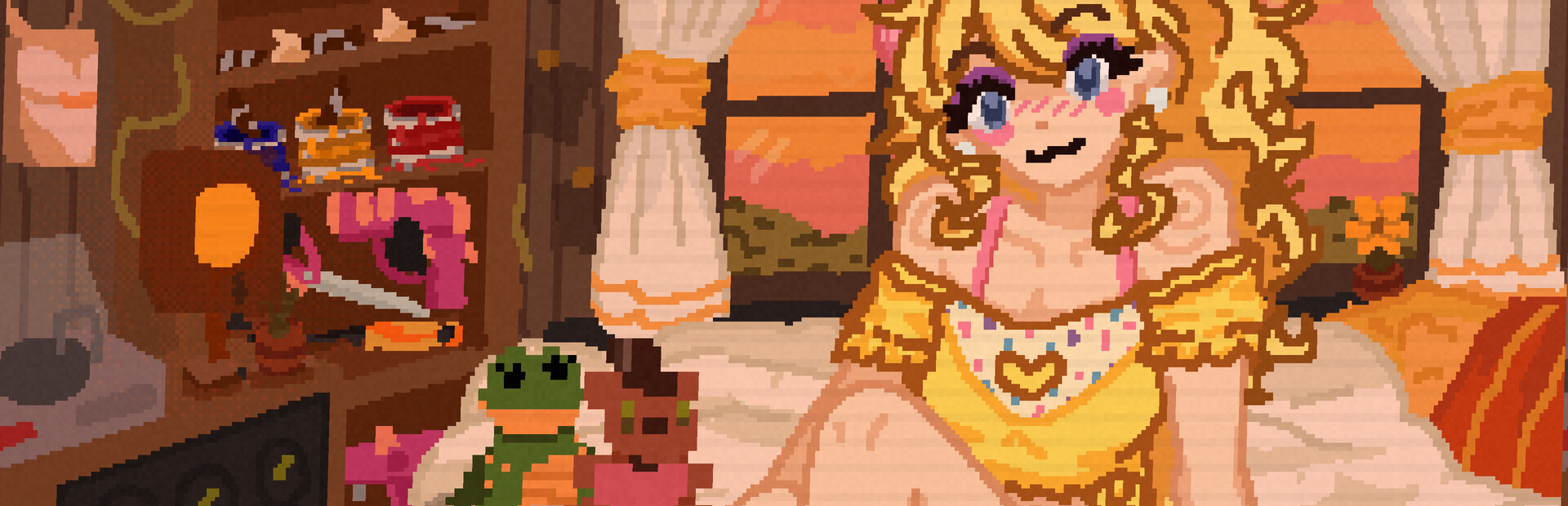 Sexy Chicken Girl Kisses Rotten Rabbit Man