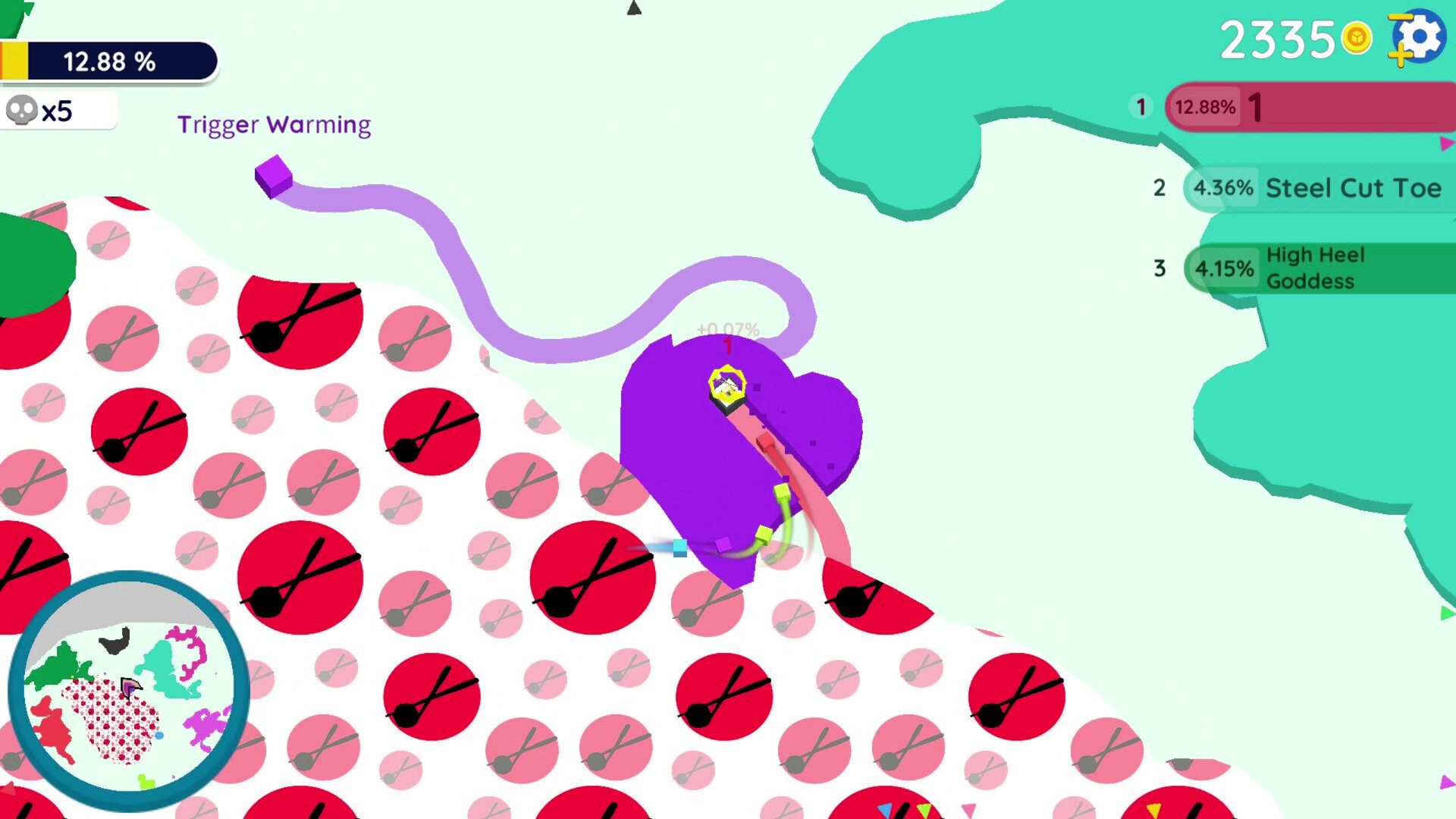 Paper io 2: Food DLC screenshot 6