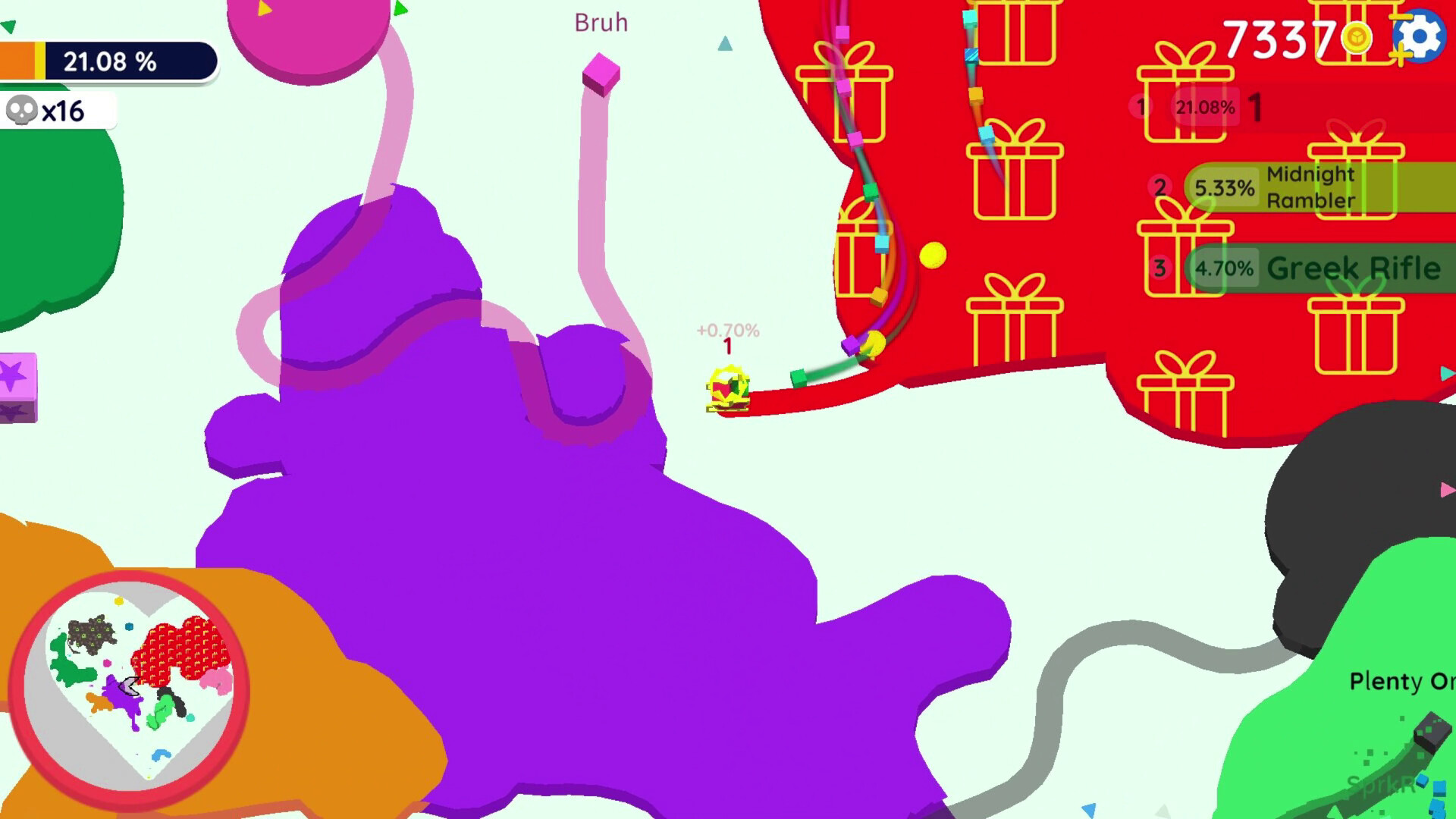 Paper io 2: Christmas DLC screenshot 1