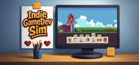 Indie GameDev Sim — Steam header