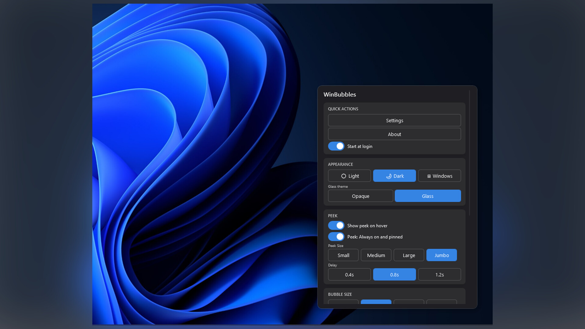 WinBubbles screenshot 2