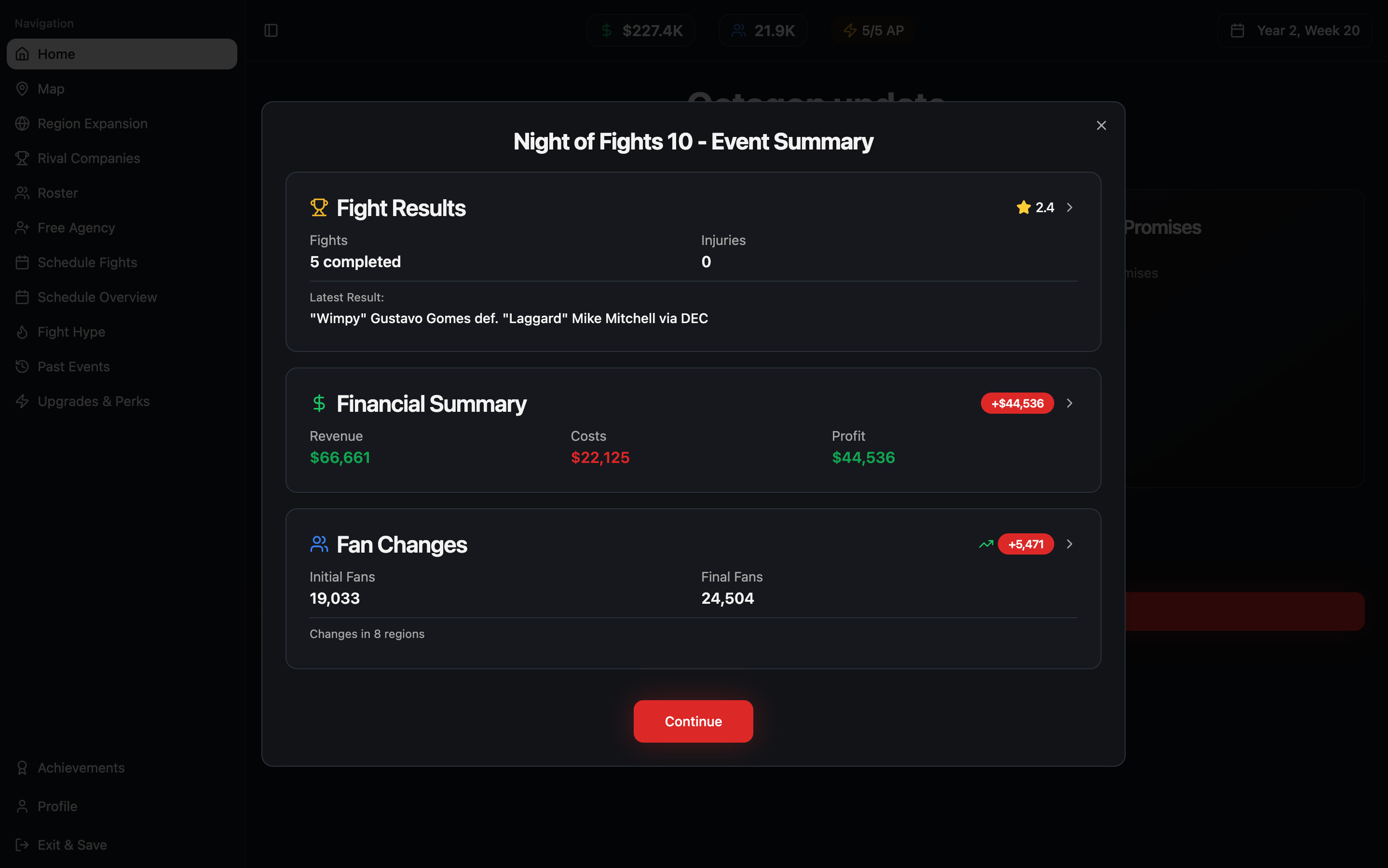 MMA Empire screenshot 3
