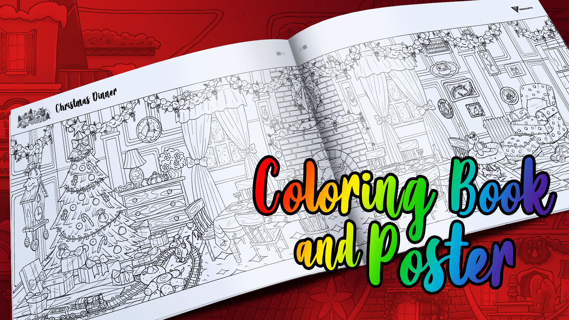 Hidden Cats in Christmas - Coloring Book and Poster screenshot 1