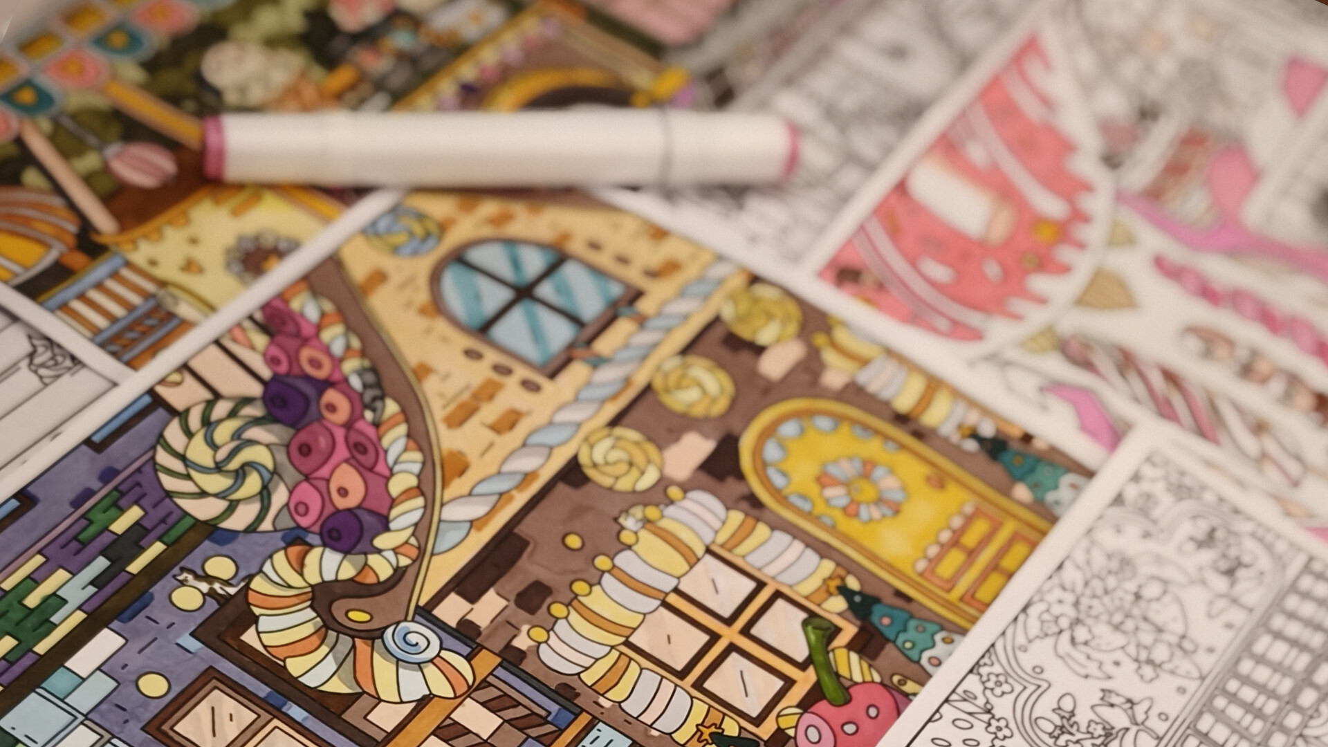 FIND KITTENS 7: Cookie Town - Coloring Book screenshot 3