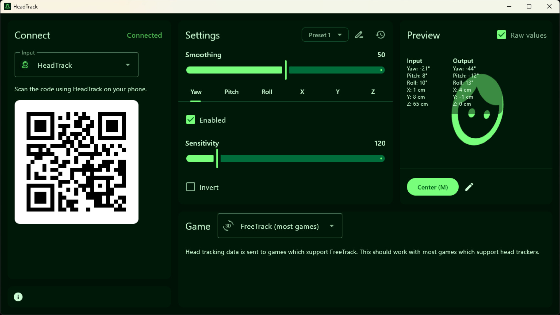 HeadTrack screenshot 1