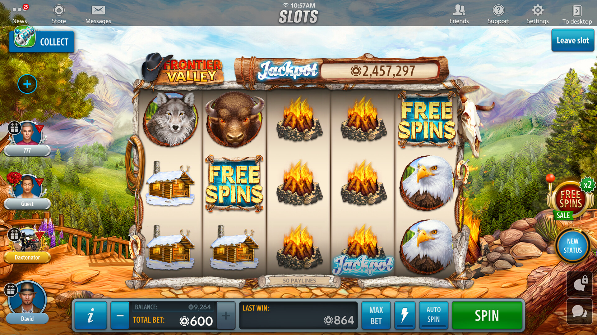 Jackpot Buffalo Slots screenshot 1