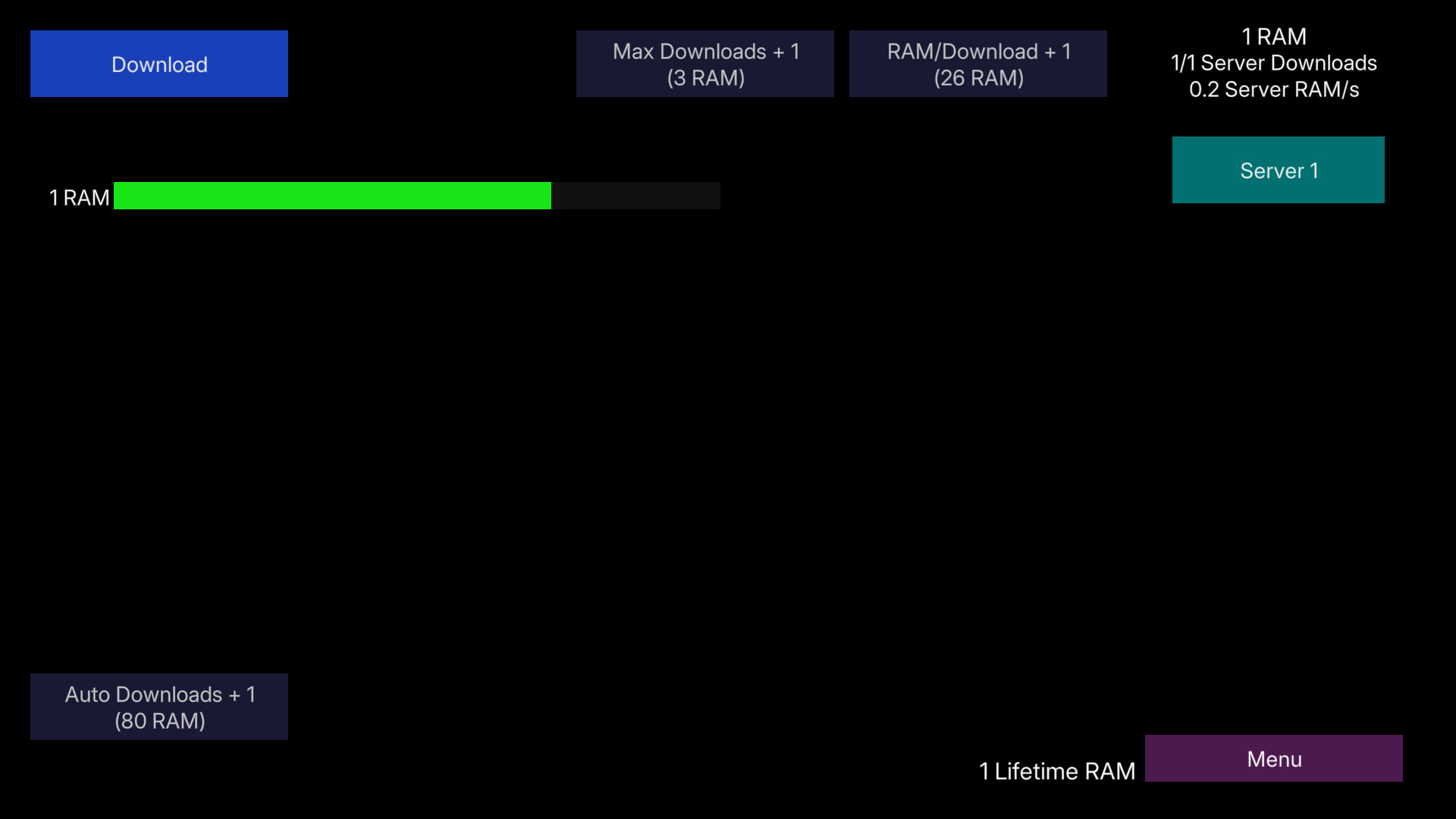 RAM Downloader screenshot 1