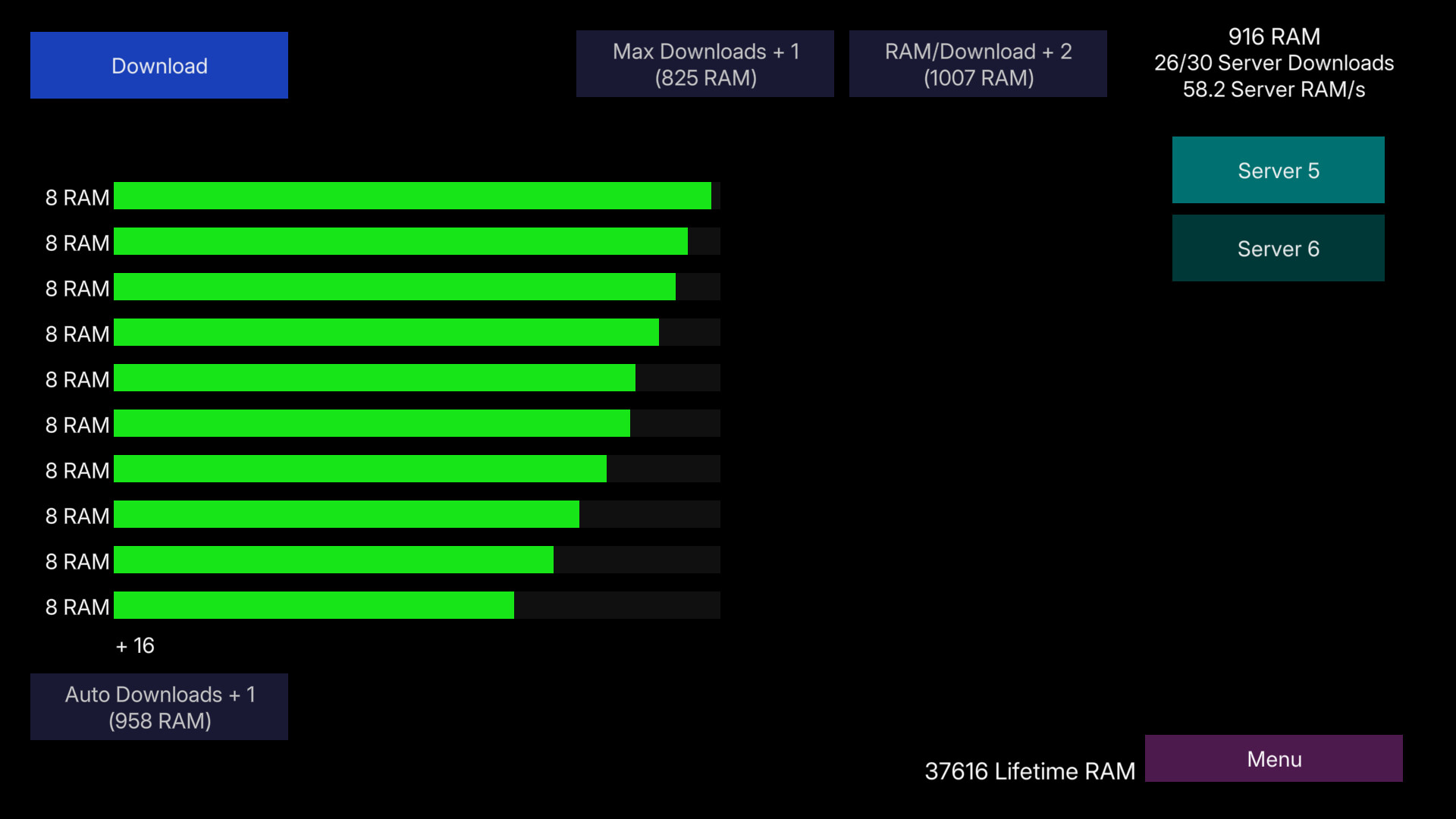 RAM Downloader screenshot 3