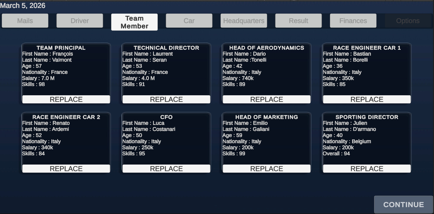 Racing Manager screenshot 2