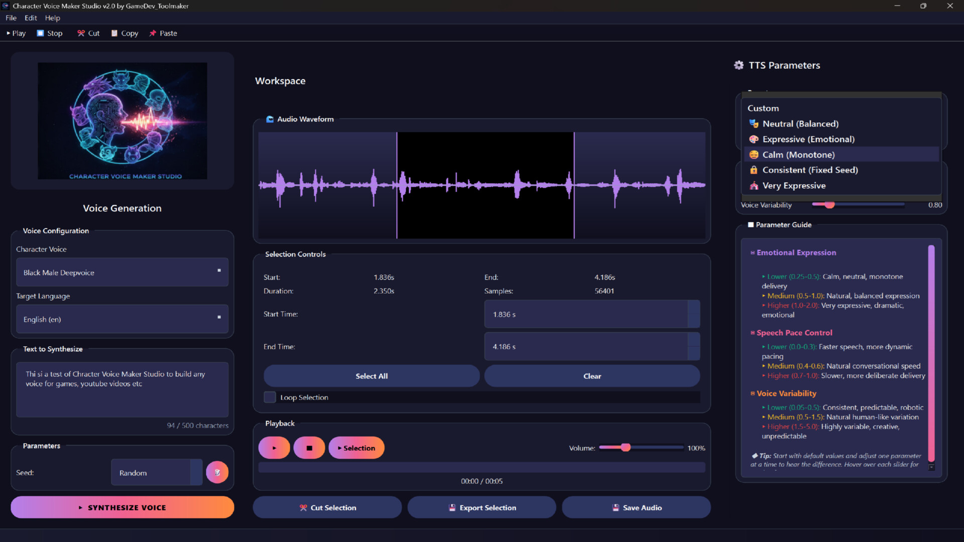 Character Voice Maker Studio screenshot 4