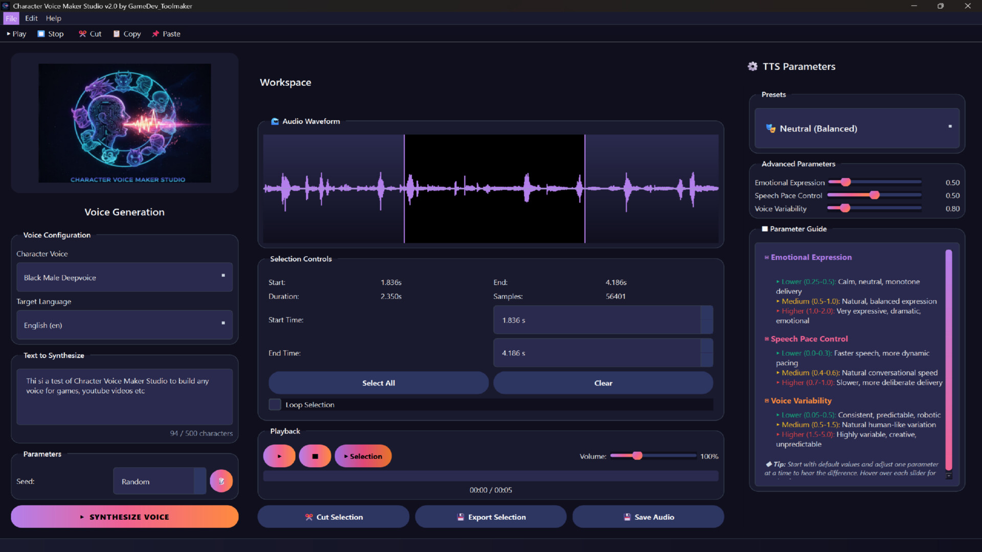 Character Voice Maker Studio screenshot 5