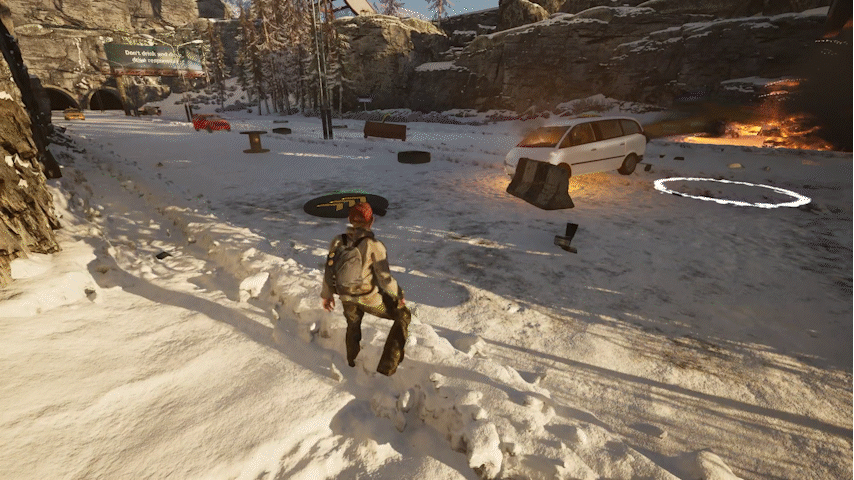 Hiện trường xe đâm đụng và cháy nổ trong tuyết game CARS Creating A Ridiculous Shitshow